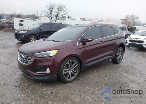 2019 Ford Edge Titanium из США, поврежденный, VIN 2FMPK4K92KBB74466